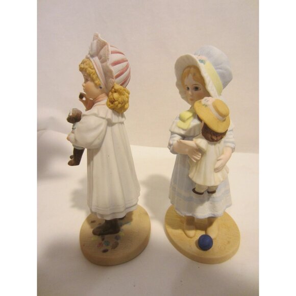 JAN HAGARA Royal Orleans FALL Megan Cindy 2 figurines COA VINTAGE - Picture 5 of 9